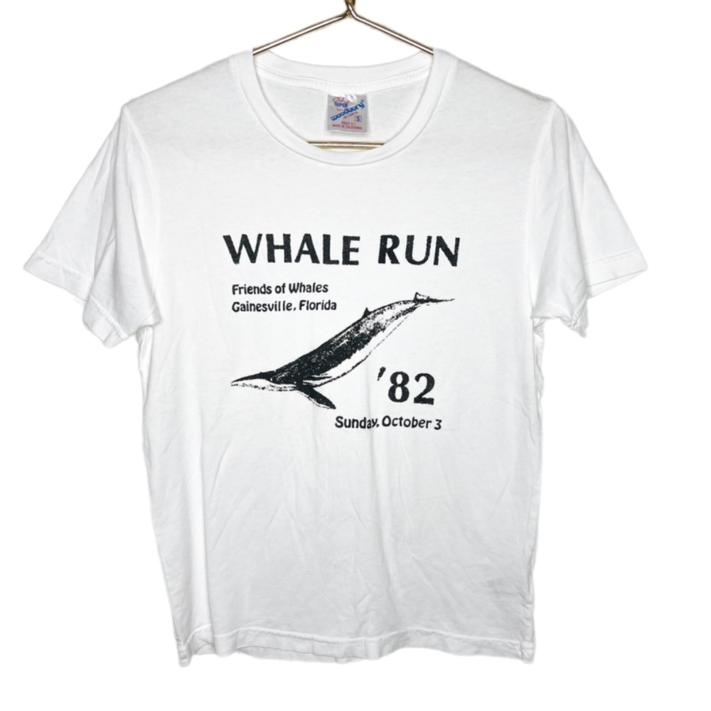 Super Woodbury | Whale Run 1982 Friends of Whales Tee Shirt White Small
